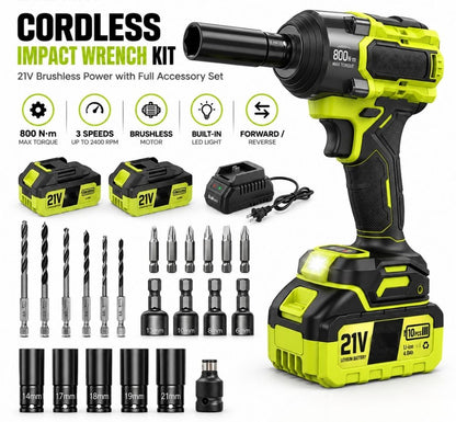 Cordless Impact Wrench Kit