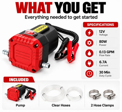 12V Oil Extractor Pump