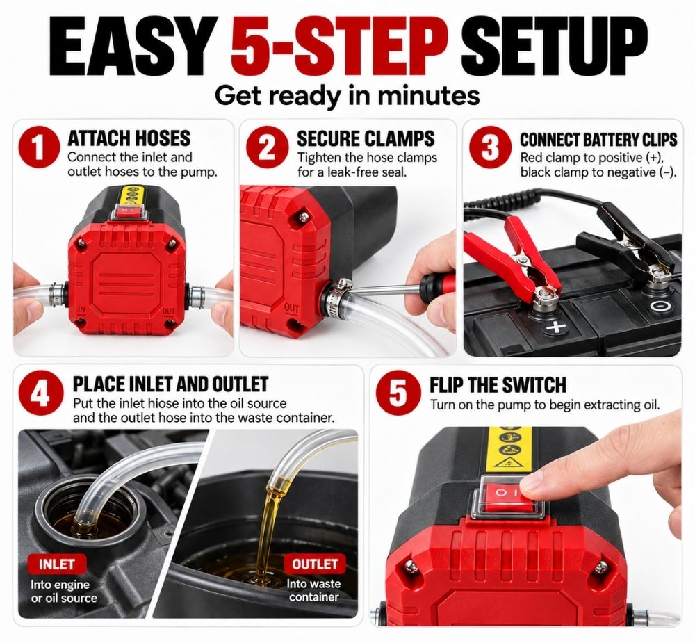 12V Oil Extractor Pump